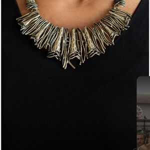 Unique Gold Statement Necklace